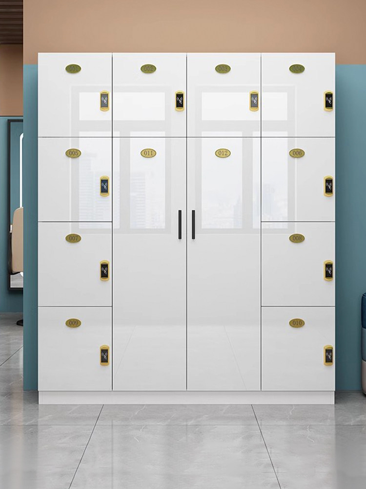 木质员工更衣柜美发店美容院存包柜健身房浴室柜瑜伽馆储物柜带锁