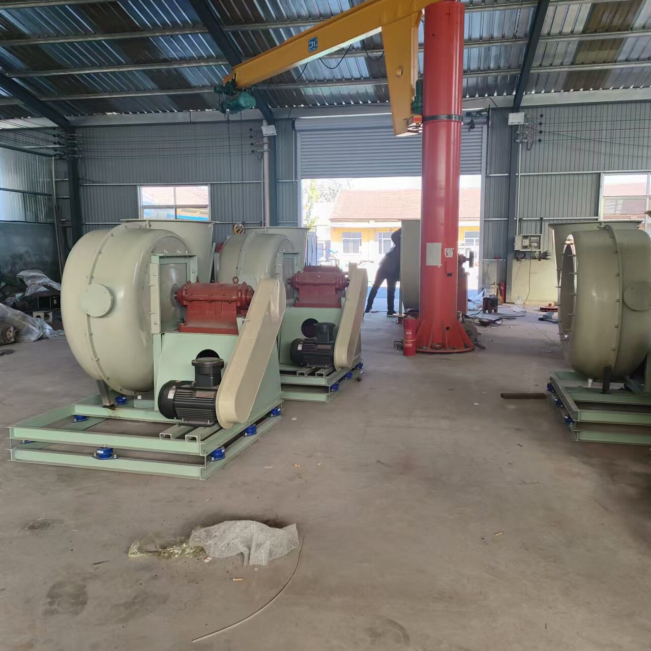 FRP4-72玻璃钢离心风机30kw工业防爆管道通风机防腐耐高温厂家