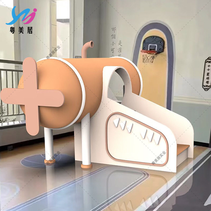 玻璃钢滑滑梯儿童游乐设施室内外卡通爬爬梯雕塑