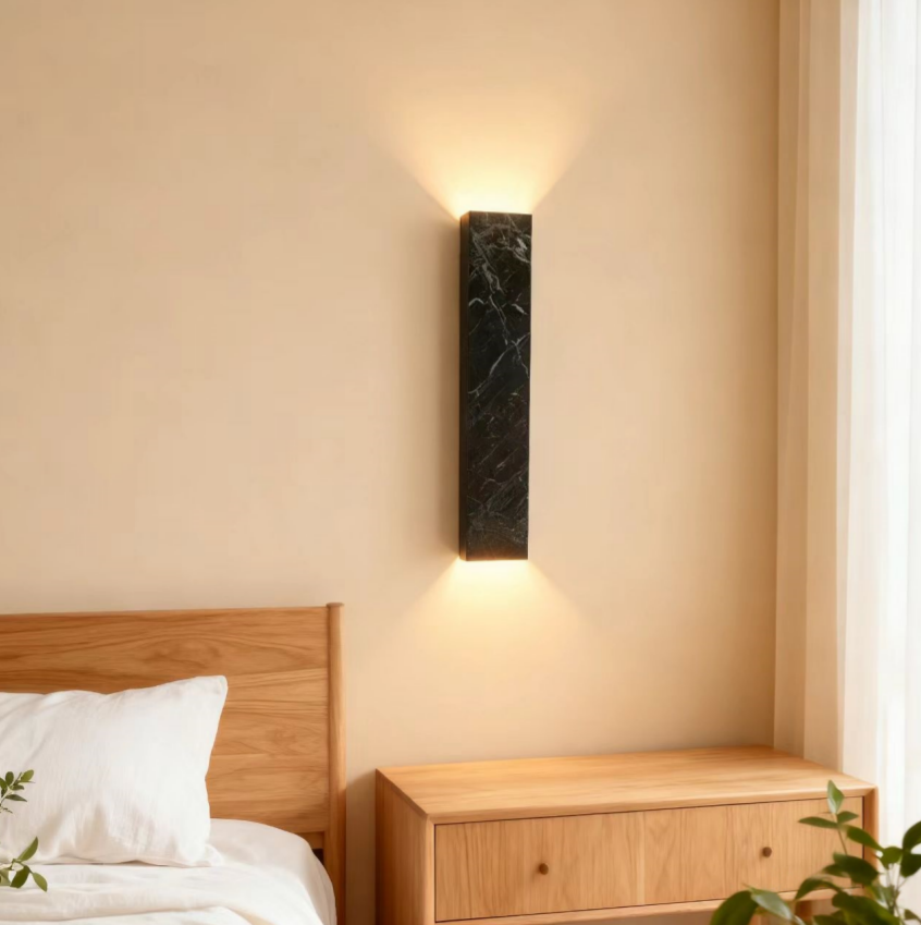 大理石壁灯轻奢意式设计师极简现代轻奢床头卧室背景墙客厅壁灯