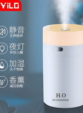 新款烛光香薰机家用喷雾器办公室增湿机静音喷雾机桌面净化器学生宿舍补水孕妇婴儿卧室空调房保湿小型加湿器