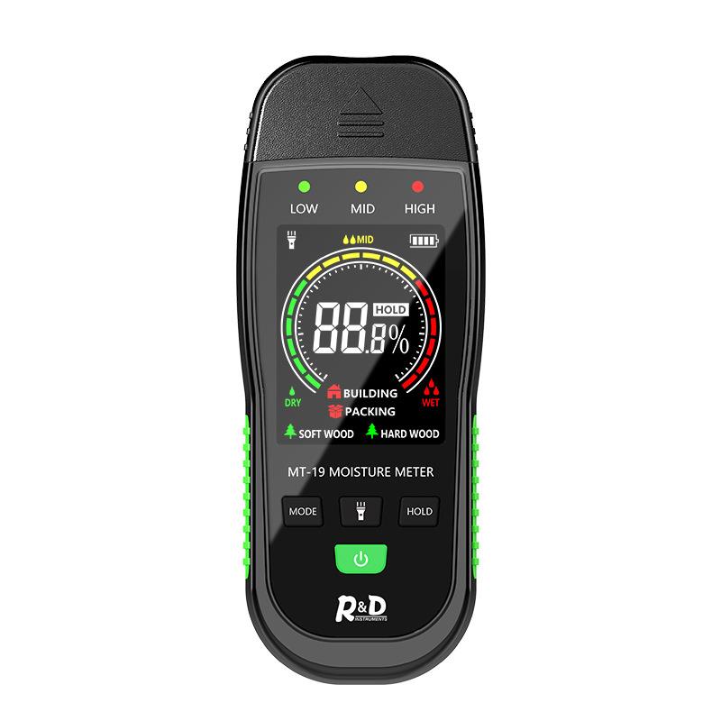 新品彩屏木材水分仪墙体含水率测试纸箱湿度检测水泥砖水份测试仪