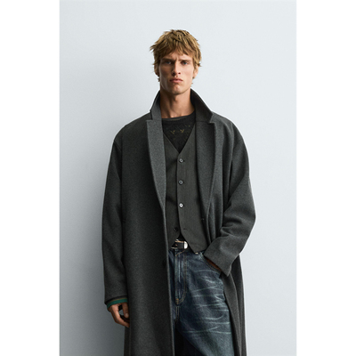 ZA 2025秋季新品 男装 防水结构修身直筒派克外套 5070400 801