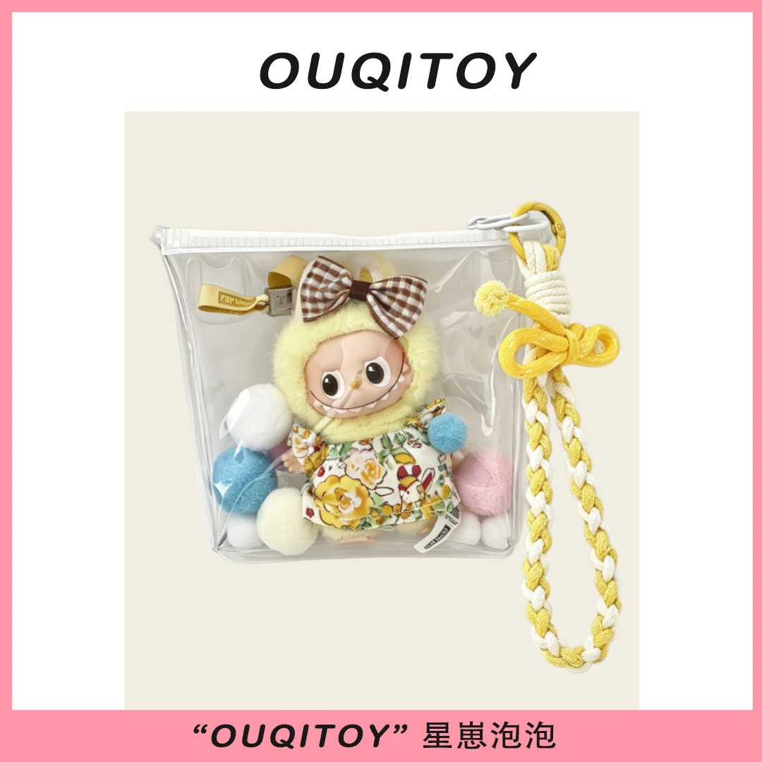 泡泡玛特拉布布labubu心底娃包