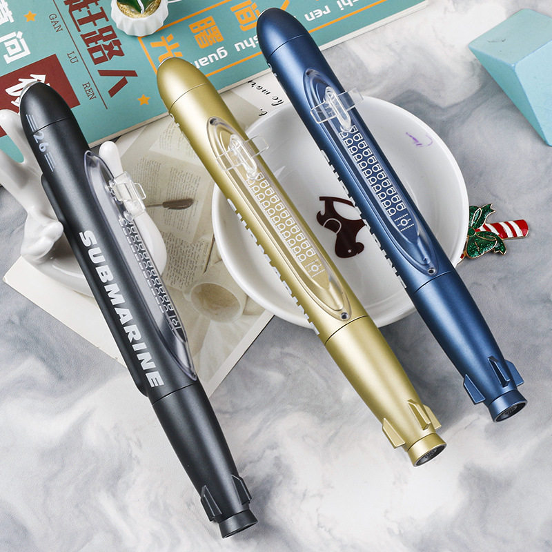 儿童炫酷文具飞船潜艇高颜值中性笔学生写字笔顺滑速干水笔Z