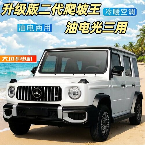 2026新款电动四轮车油电两用新能源汽车家用低速代步车全封闭成人