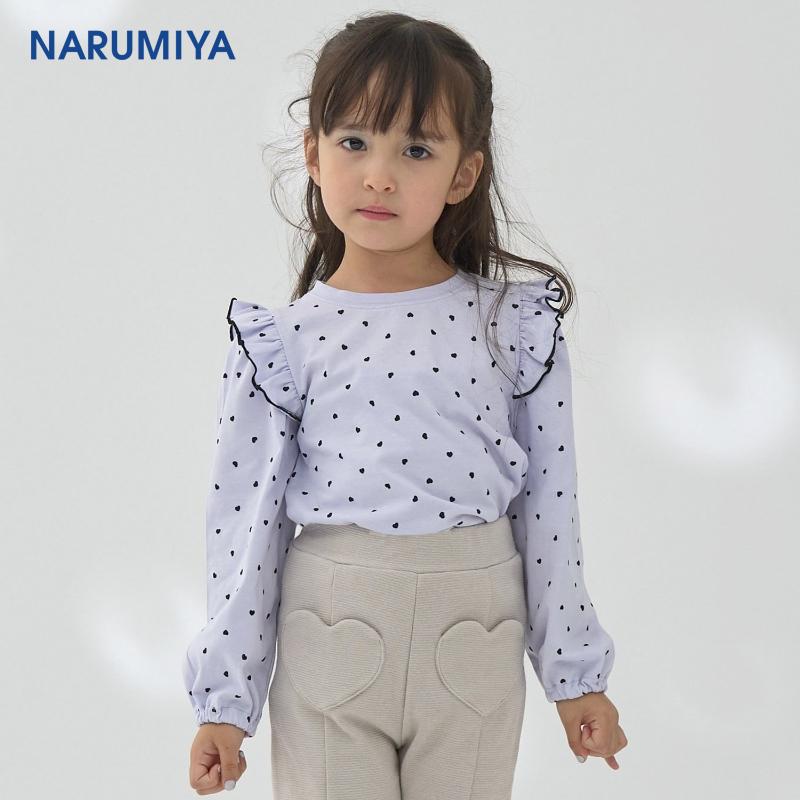 Lyceeminef荷叶边卷袖印花T恤