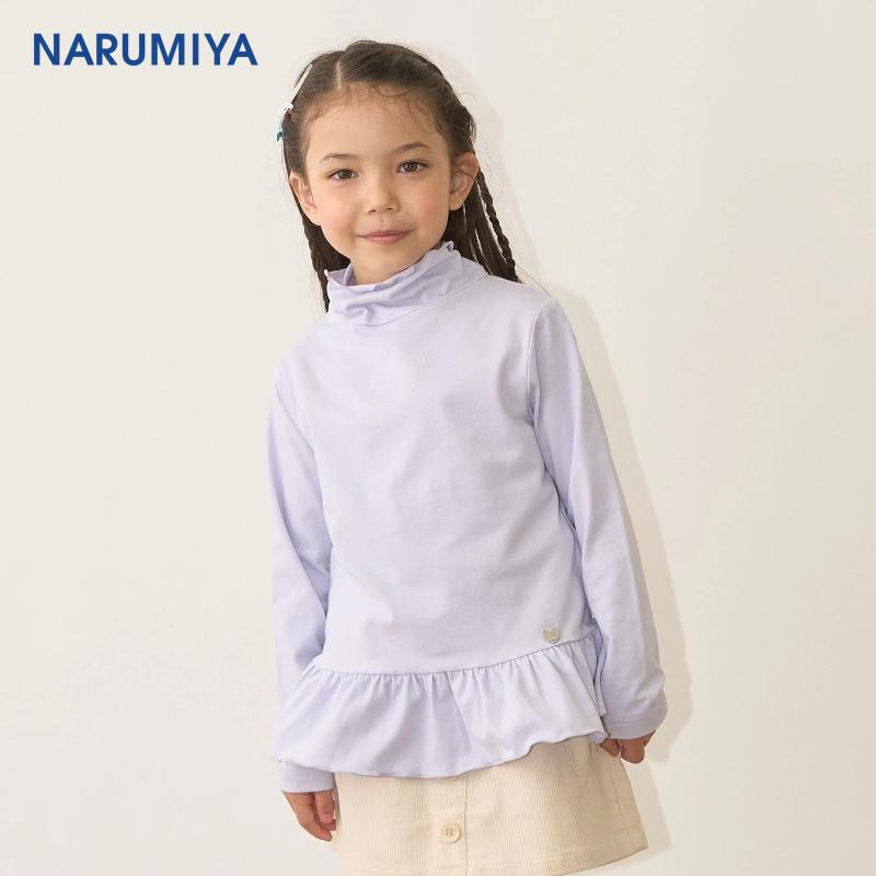 【秋季上新】Lycee mine 下摆抽褶堆堆领纯色上衣【日本直邮】