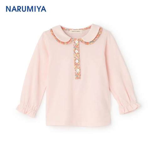 sense of wonder 百搭可爱小花图案拼接组合衬衫【日本直邮】