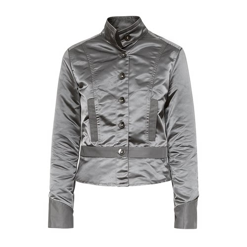 NATURAY  NR 立领尼龙光泽感修身复古休闲夹克外套Nylon Jacket