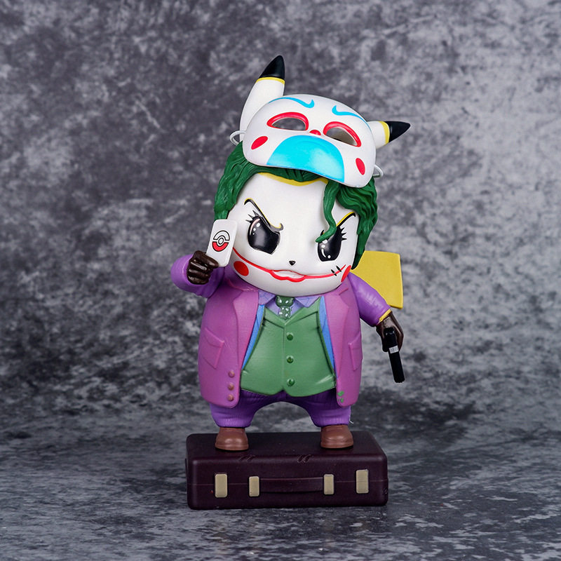 DC漫画小丑Joker小丑女哈莉奎茵COS小精灵Q版公仔手办模型摆件