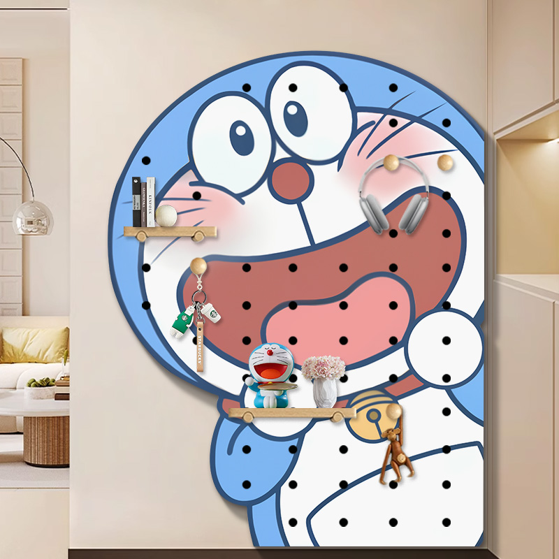 哆啦A梦洞板置物架定制入
