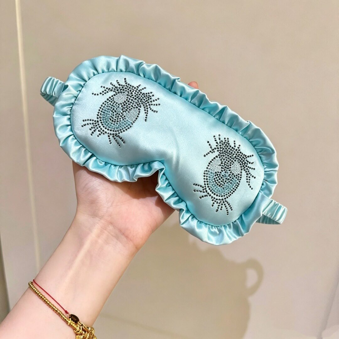 仿真丝花边眼罩办公室午休护眼遮光睡眠眼罩创意搞怪舒缓疲劳眼罩