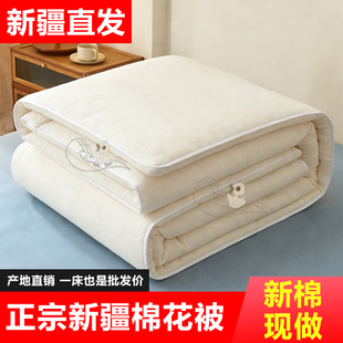 新疆新棉花被100%纯棉花芯手工加厚保暖冬被褥子棉絮棉花床垫定做