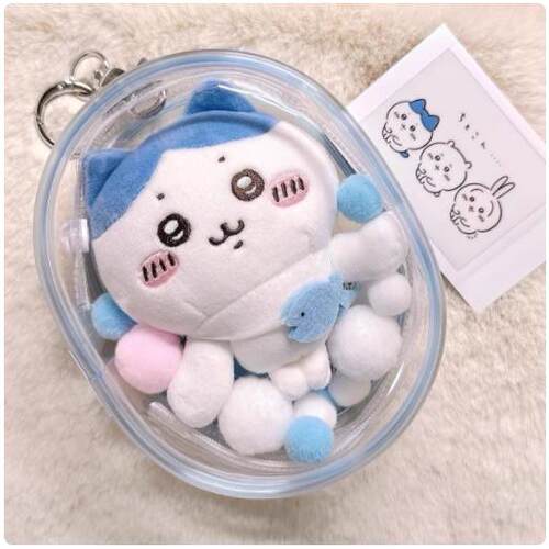 10cm15cm20cm娃外出遛娃包pvc透明包棉花娃娃展示收纳包防尘挂包