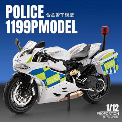 112杜卡笛1199合金警车模型仿真