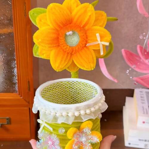 教师节礼物手工diy花束笔筒材料