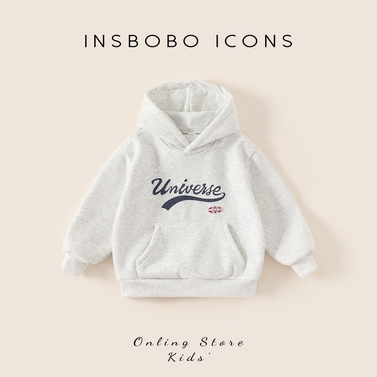 INSbobo儿童卫衣休闲连帽卫衣