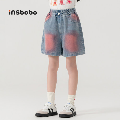 INSbobo儿童裤子牛仔短裤