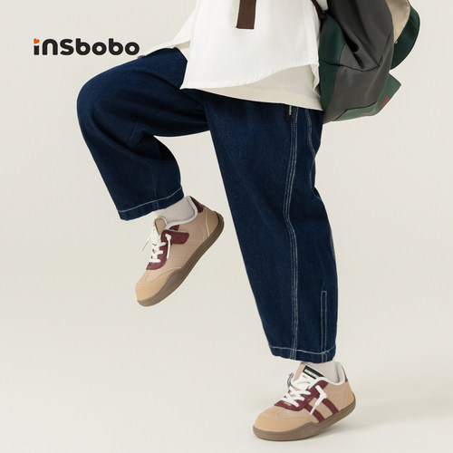 INSbobo儿童裤子休闲牛仔裤