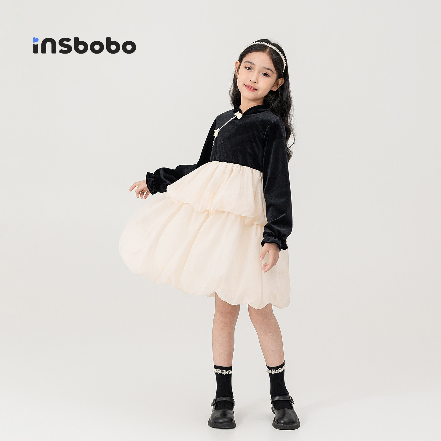 INSbobo儿童连衣裙时尚纱裙