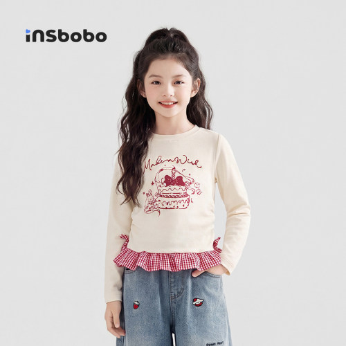 INSbobo儿童T恤可爱印花T恤