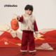 红色拜年服女童国风马甲t恤裤 INSbobo童装 儿童套装 子男童过年衣服