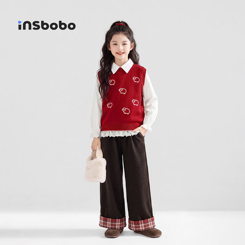 INSbobo儿童套装可爱学院风套装
