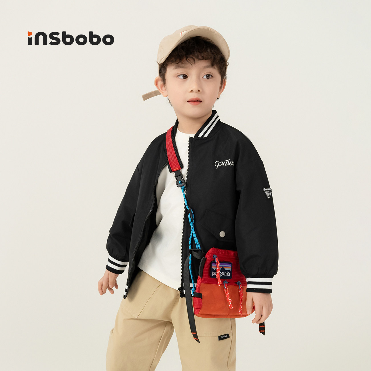 INSbobo儿童外套美式棒球服