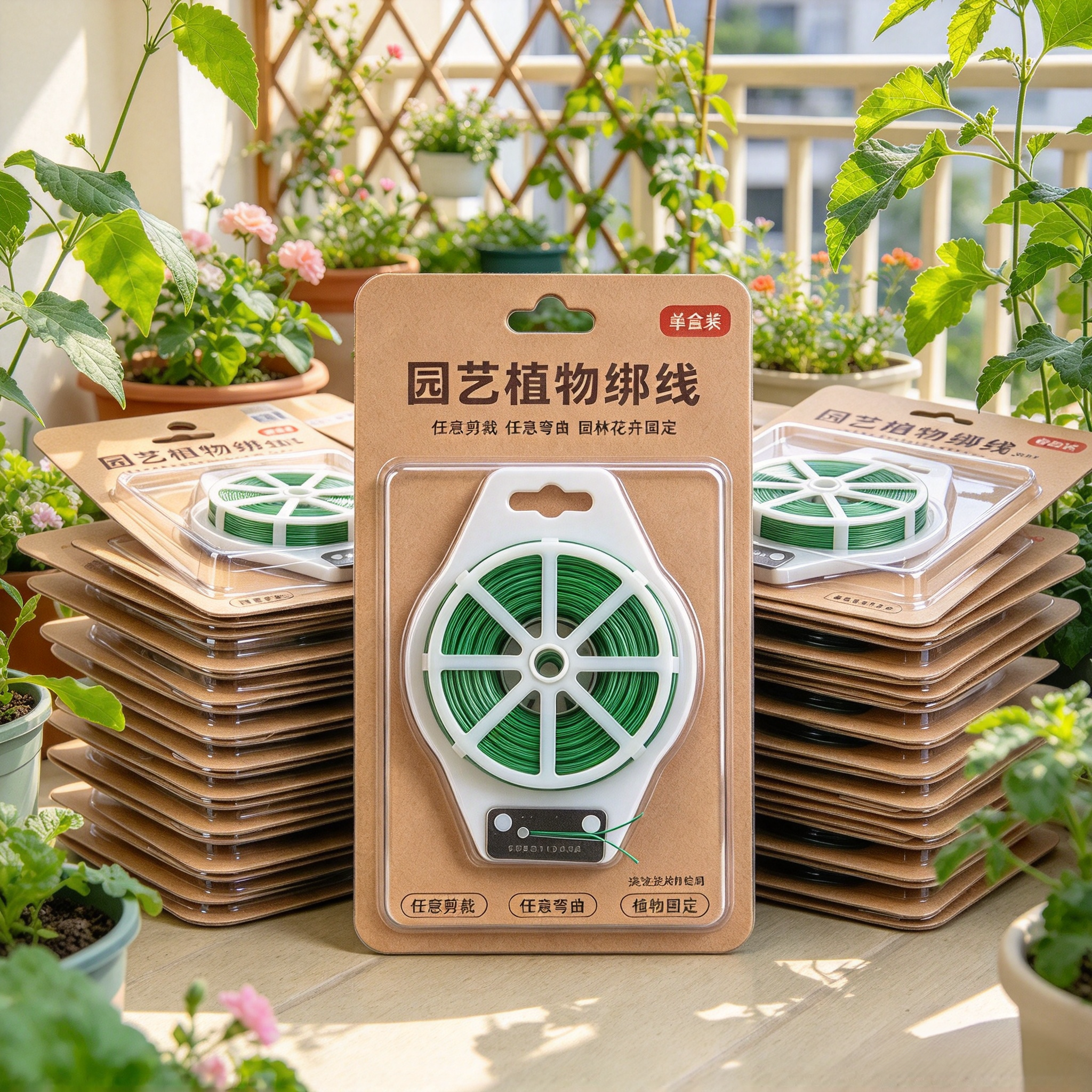 丝瓜种植园艺扎线免裁剪铁丝绑线加粗抗拉防锈瓜藤捆绑塑形不勒痕