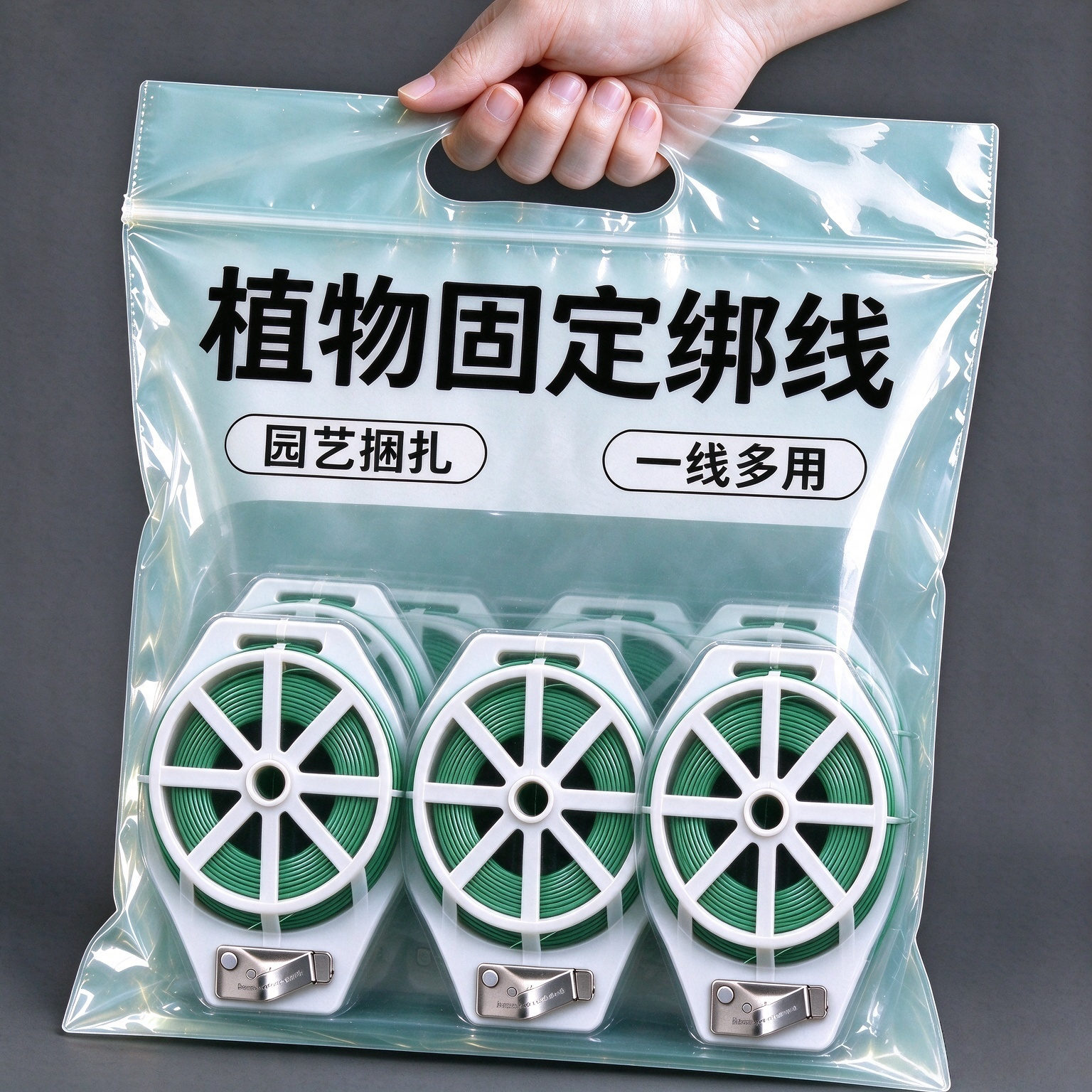 南瓜种植园艺捆扎免裁剪铁丝绑线抗拉防锈瓜蔓捆绑牵引定型不勒藤
