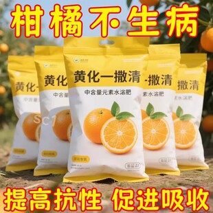 黄化一撒清】柠檬树黄叶病专用裂果落果严重黄化黄叶黄斑黄龙