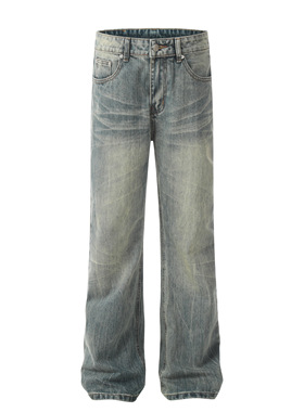 DECEYE 澳洲轻奢水洗蓝cleanfit牛仔裤男女微喇复古vintage裤子