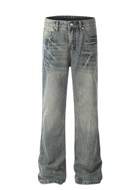 DECEYE 澳洲闪电牛仔裤男生轻奢微喇裤子男CleanFit宽松阔腿裤