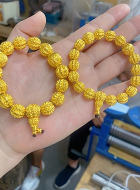 盛尊金包银手串串珠古法轻奢手工