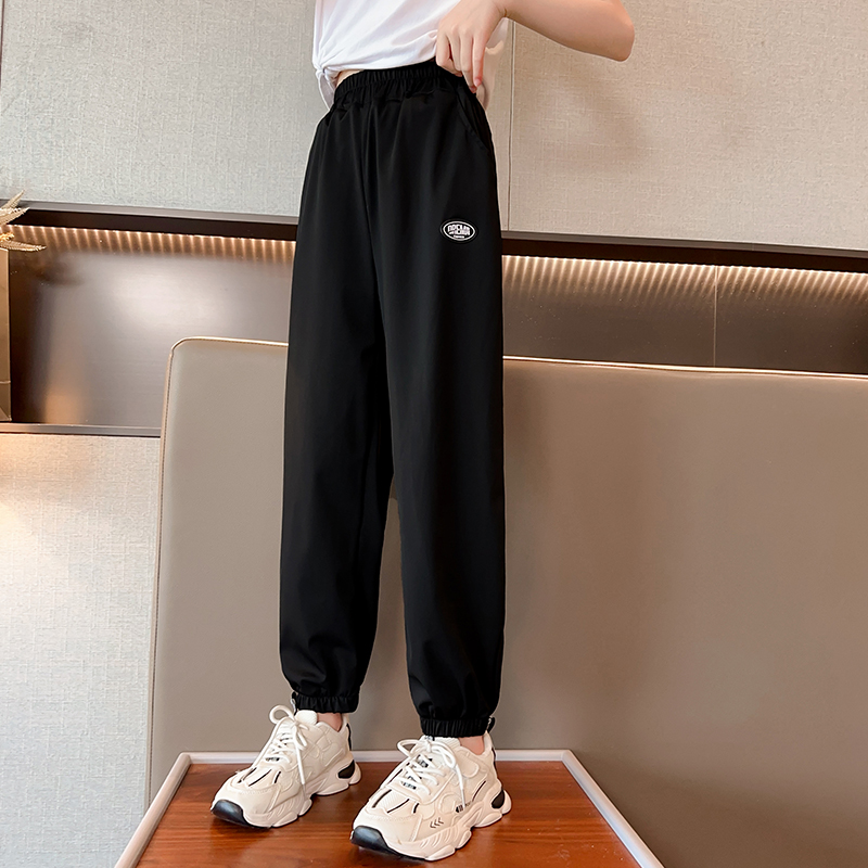 女童运动裤夏季薄款冰丝速干