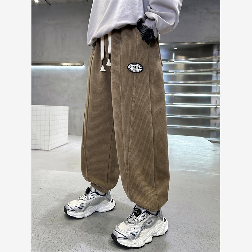 儿童男童加绒冬季运动裤