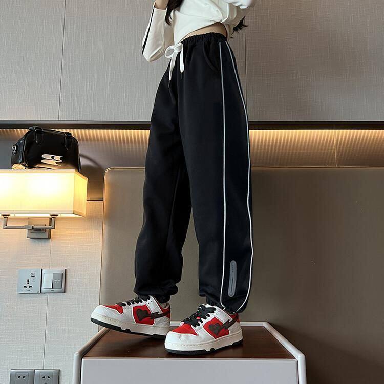 女童裤子2025新款春秋儿童运动裤