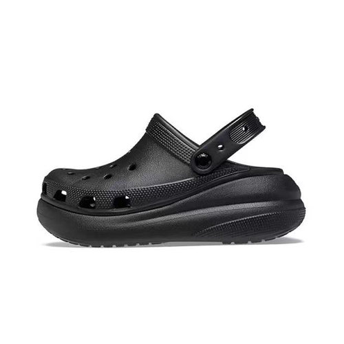 Crocs卡骆驰 经典泡芙Crush Clog洞洞鞋5.2cm男女同款 207521-001