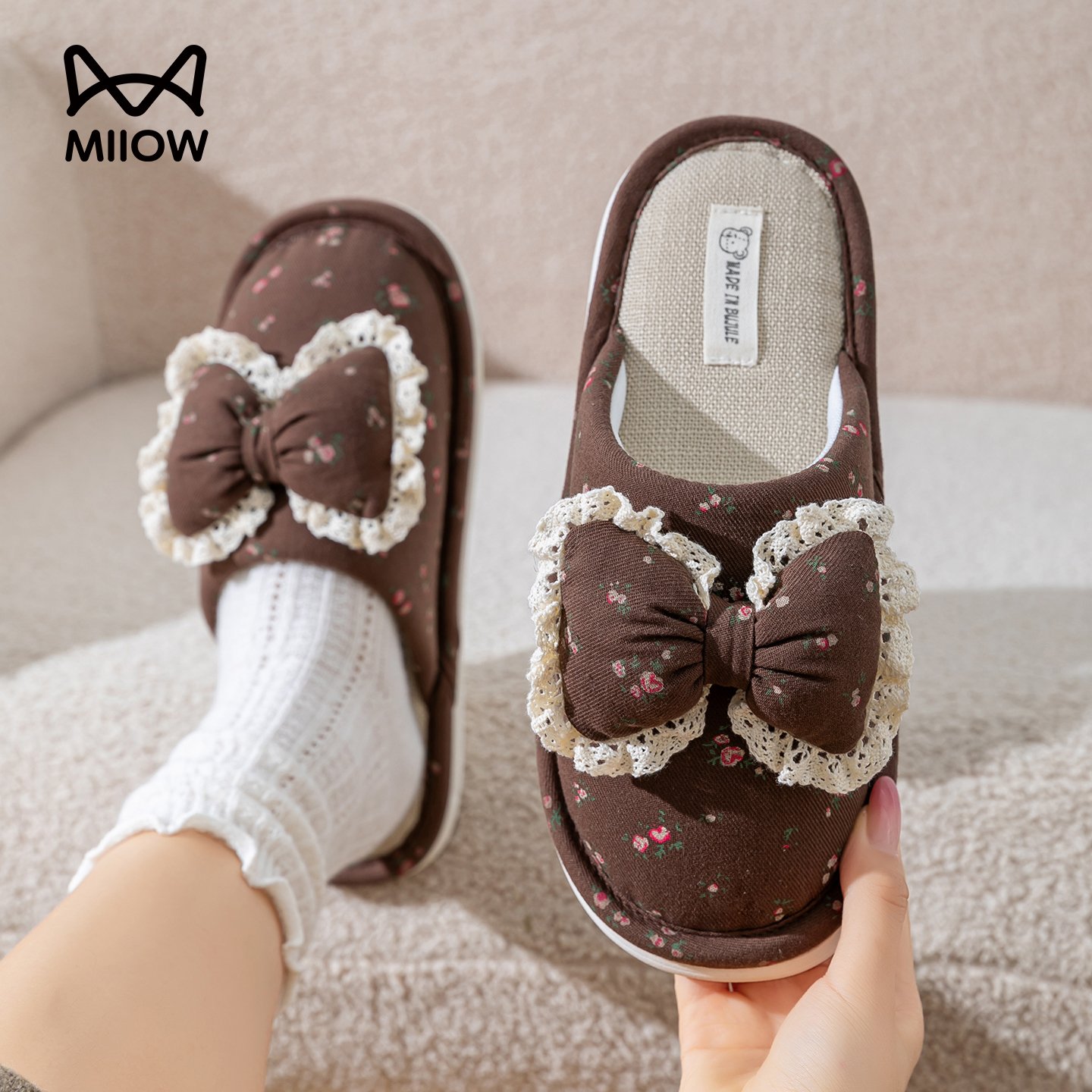 猫人爬爬垫拖鞋室内家居静音防滑