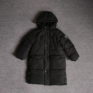 俄单F家极寒男童冬季中长款防风防水羽绒棉服中大童加厚保暖外套