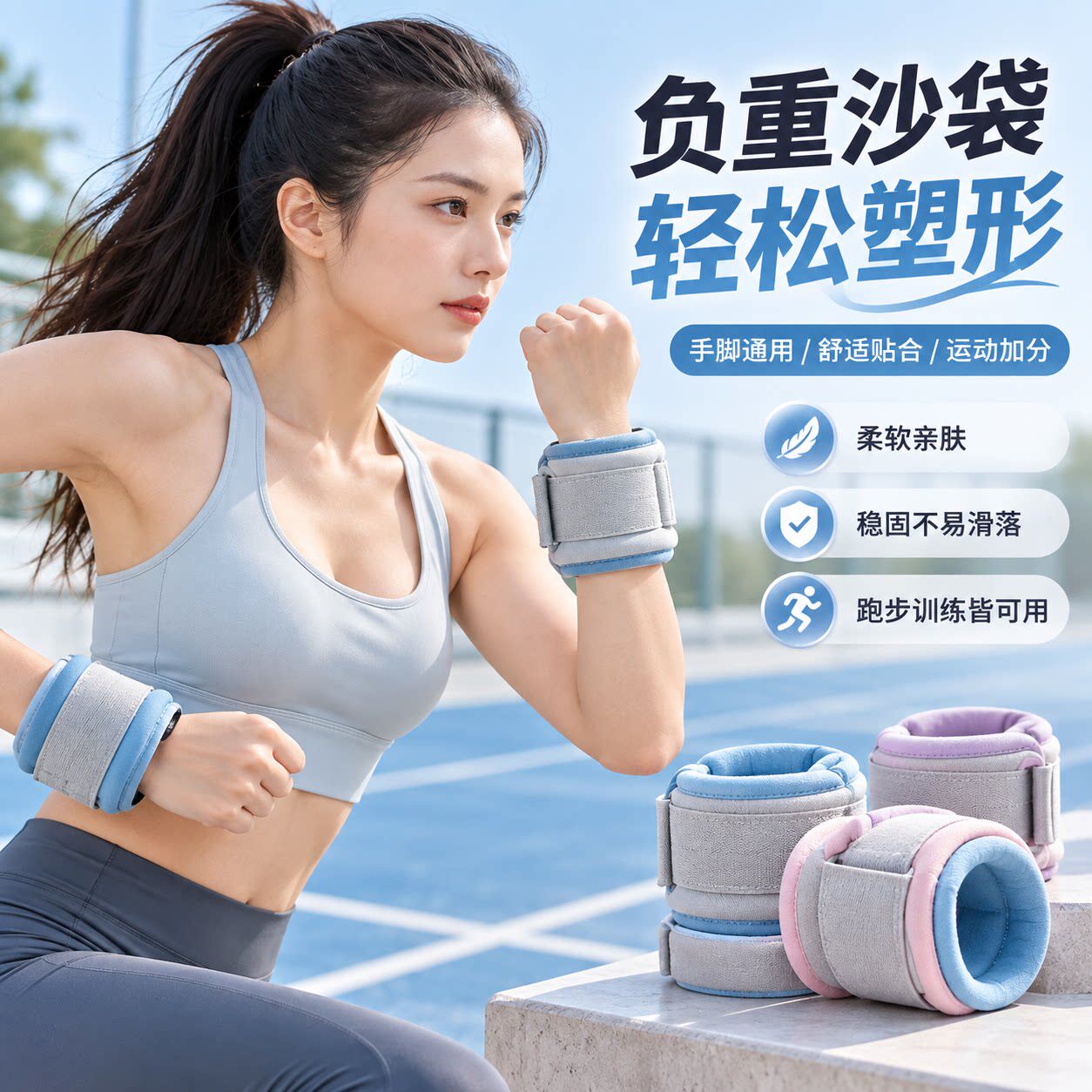 隐形脚踝手腕负重沙袋跑步舞蹈