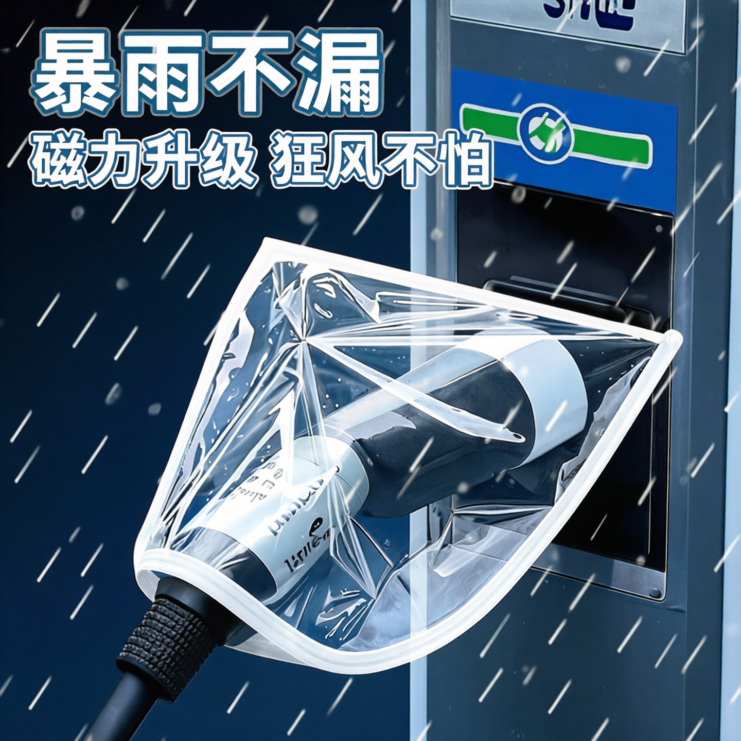 电动汽车充电枪防雨遮罩