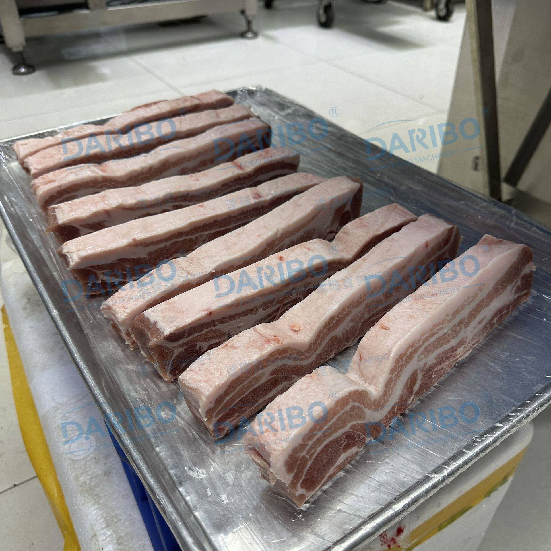 *冷鲜带骨猪排切片机全自动羊肉切卷机冷冻五花肉牛切条切片