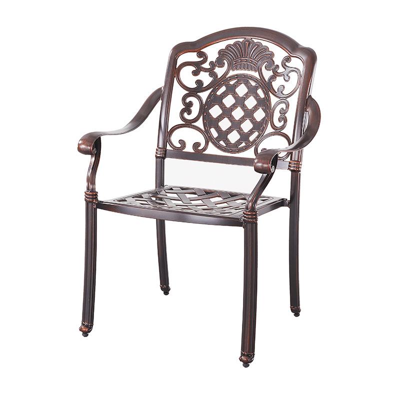 户外桌椅铸铝阳台小桌椅庭院室外花园酒店桌椅国内跨境外贸KD包装