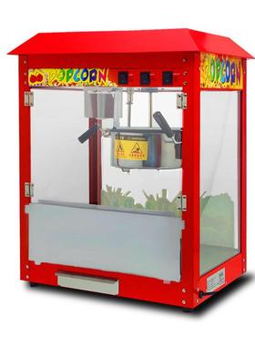 红色爆米花机商用爆谷机全自动电热苞玉米花小吃膨化机器加工定制