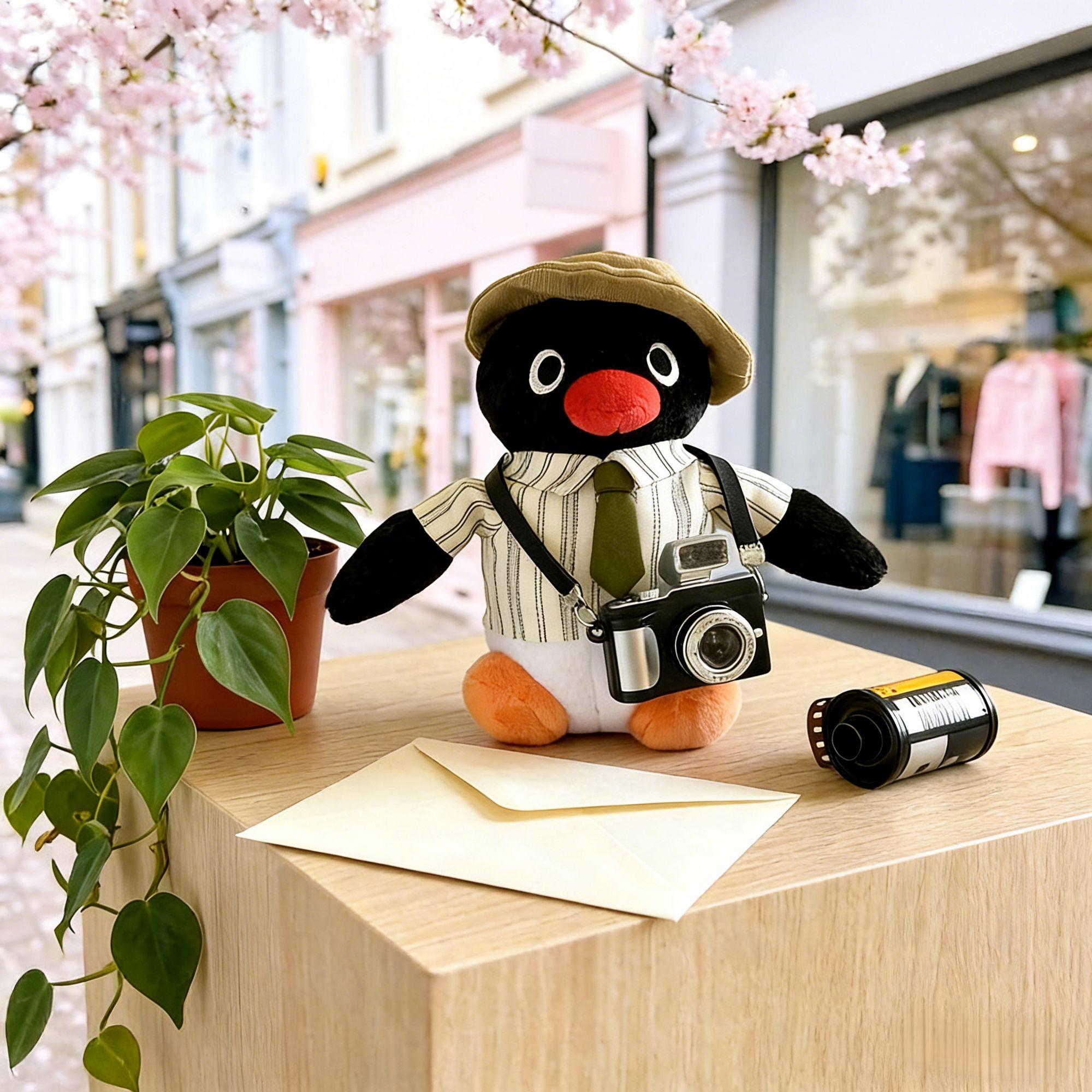 正版Pingu企鹅包挂件卡通毛绒玩偶钥匙扣可爱公仔包挂饰车载摆件