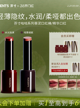 【口红全系列】NUSCENTS芬寸精华口红雾林硝烟唇泥口红棒哑光显白