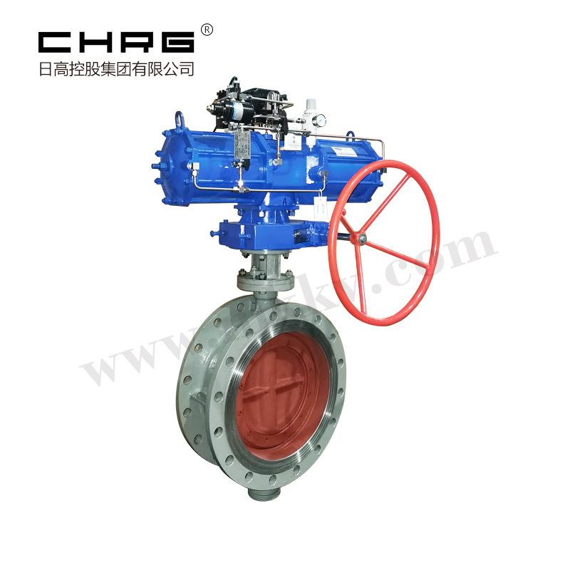 日高阀门厂家供应气动防爆调节蝶阀QTD643Y-10CP不锈钢防爆蝶阀