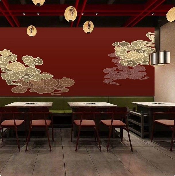 中式祥云仙堂3D立体壁纸背景墙装修壁布禅意仙镜寺庙佛堂墙壁墙纸,家装主材,定制壁画,淘宝优惠券,粉丝福利购,淘宝优惠卷